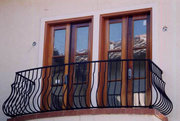  Wrought Iron Balcony Handrails,  Metal Balconies,  Steel Balcony Grills