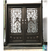 Vietnamese Factory Of Wrought Iron Entry Doors With Cheap Price