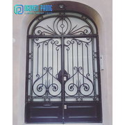 Wrought iron front & double entrance doors